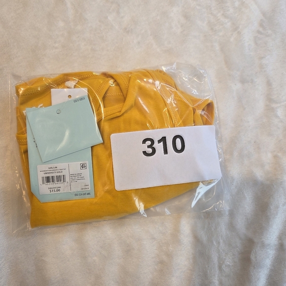 DSG Girls' Movement Performance Tank Top University Gold Medium New Sports - Picture 9 of 9